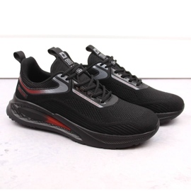 Men's black lace-up sports shoes Big Star NN174373