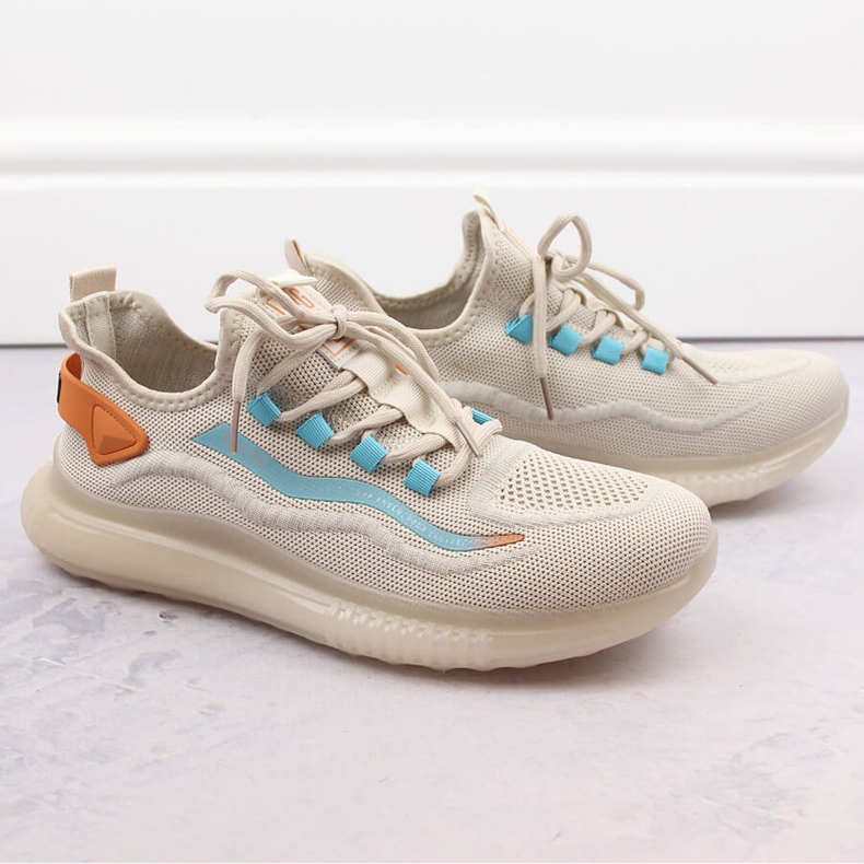 Beige men's slip-on sports shoes Big Star NN174452 Beige men's slip-on sports shoes Big Star NN174452