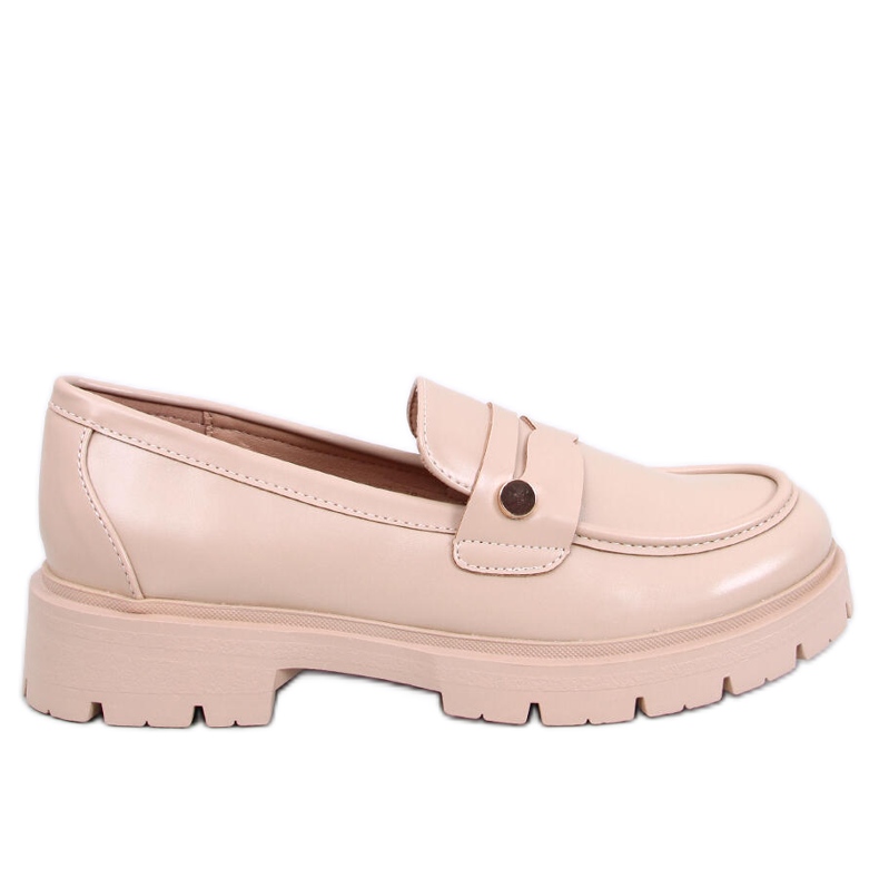 Sidney Khaki platform loafers beige