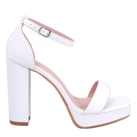Tayga White platform sandals
