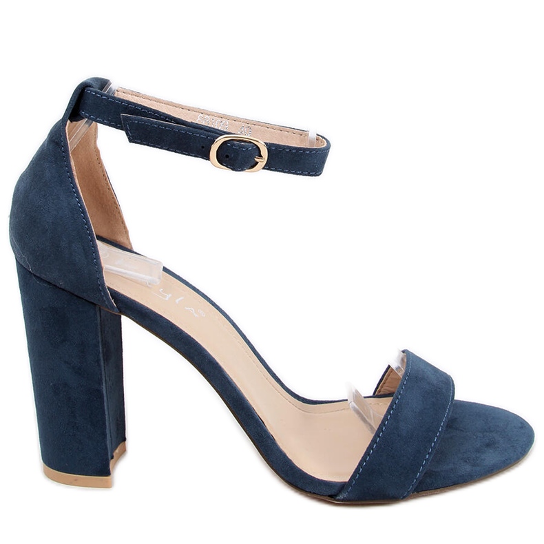 High-heeled sandals from Ariel Navy blue