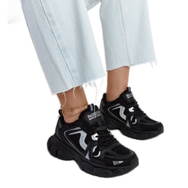 Black sneakers with a massive Jacobine sole Black sneakers with a massive Jacobine sole