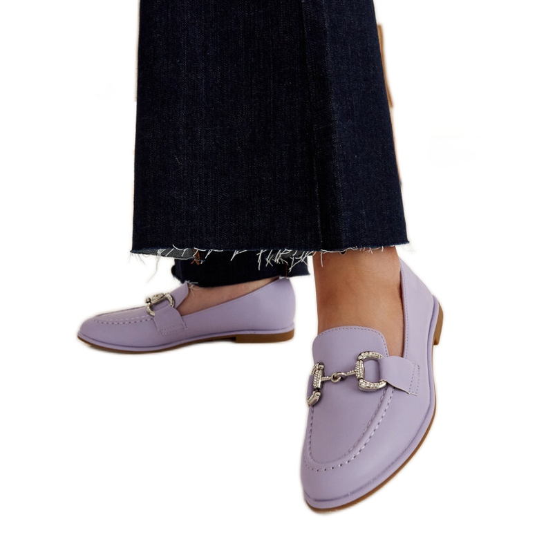 Purple moccasins with zircons from Marija violet