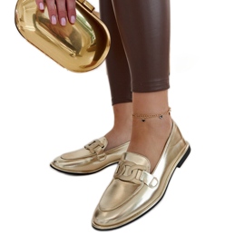 Gold classic Zana loafers golden