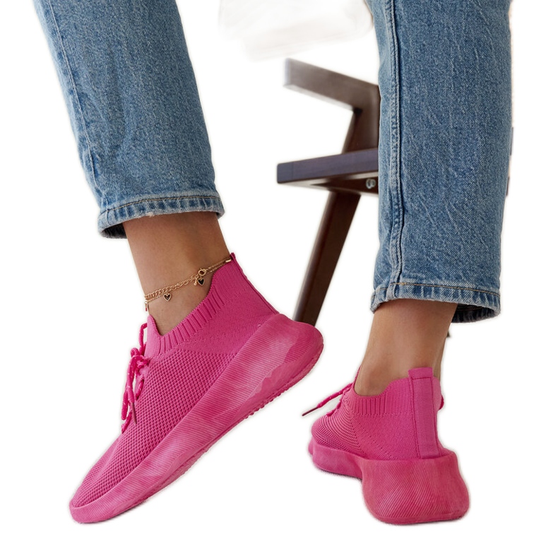 Dark pink Roshni sports sneakers
