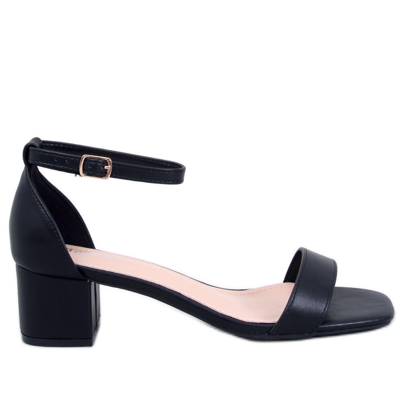 Bronx Black high-heeled sandals