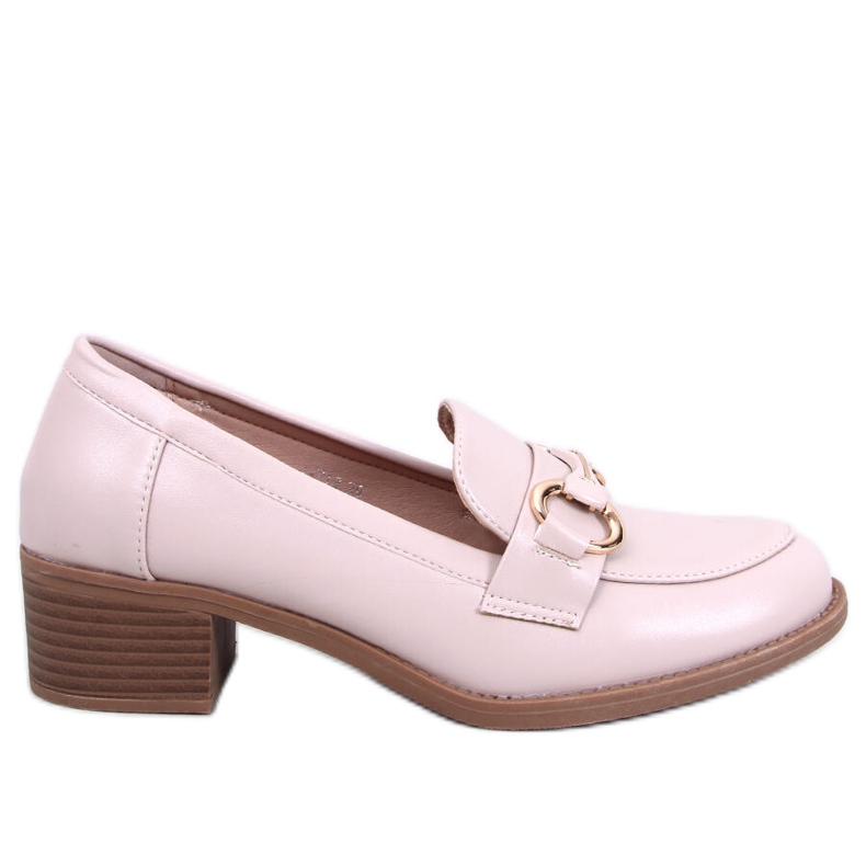 Pontei Beige high-heeled loafers Pontei Beige high-heeled loafers