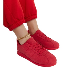 Noorah red sports shoes