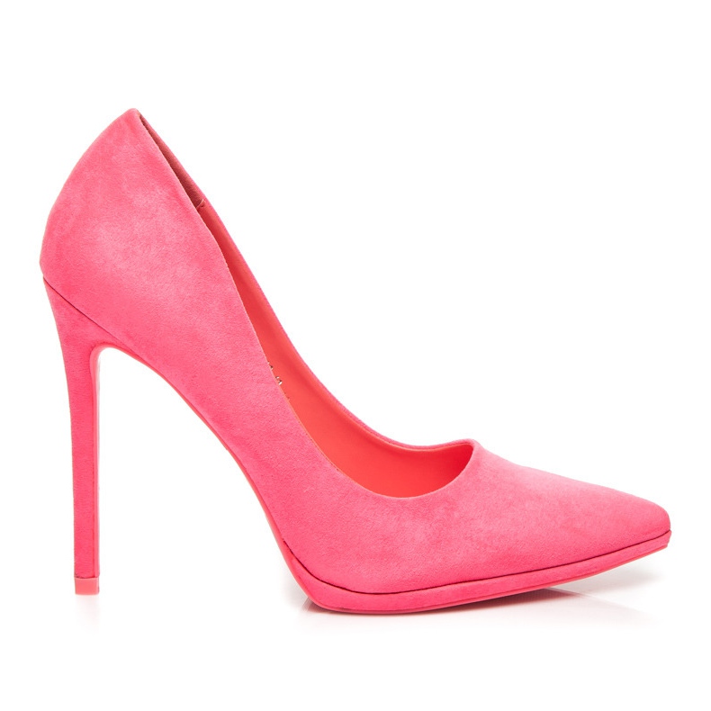 Seastar Pink suede heels