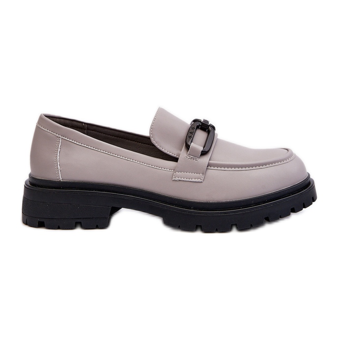 Vinceza Women's Natural Leather Moccasins Gray Imbleria grey Vinceza Women's Natural Leather Moccasins Gray Imbleria grey