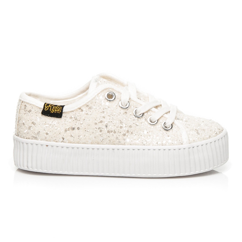 Kylie Brocade sneakers with insulation white