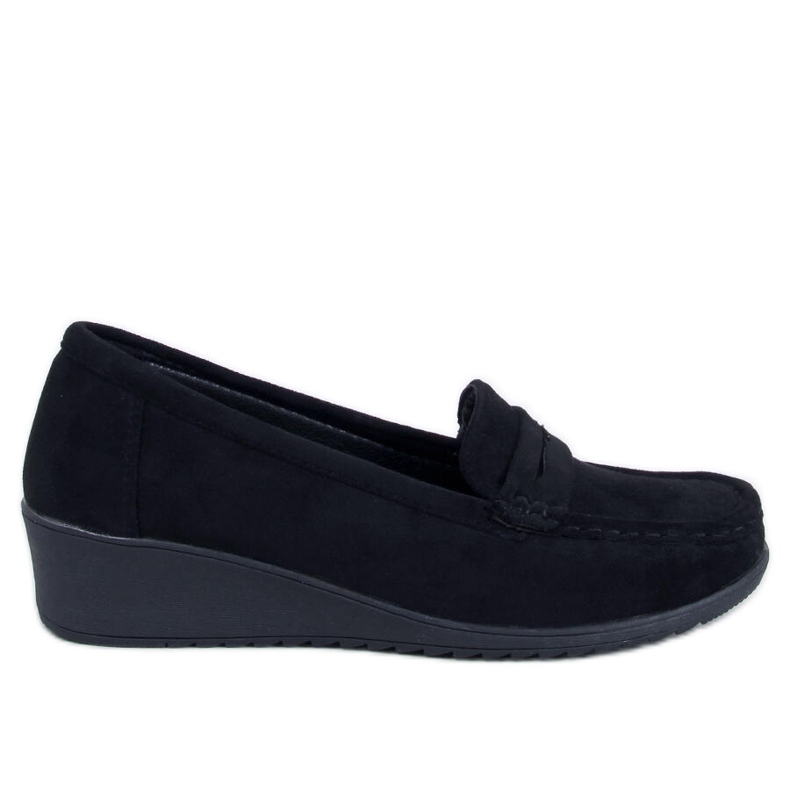 Vegar Black wedge loafers