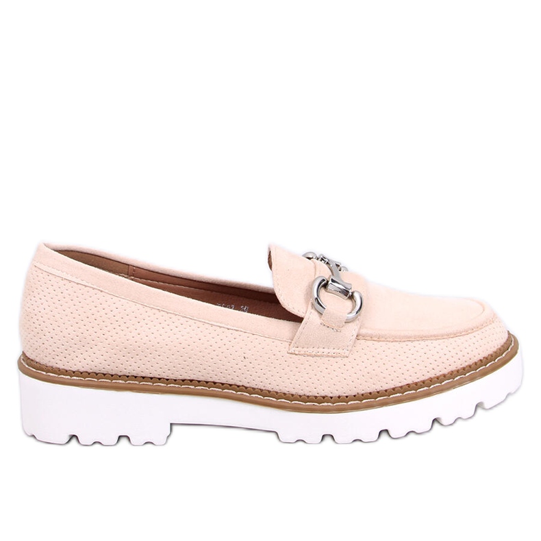 Clays Beige women's moccasins