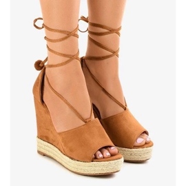 Beige loafers on the platform and beige women's loafers