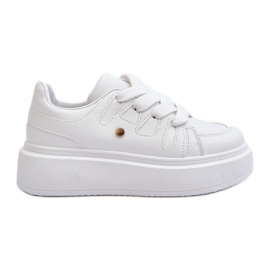Women's Platform Sneakers, White Asylia