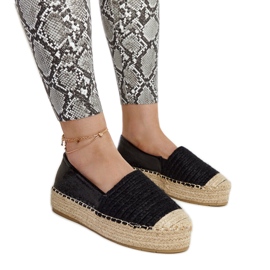 Black Danica platform espadrilles