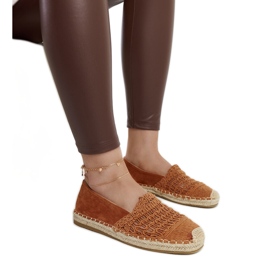 Brown openwork espadrilles by Gordana