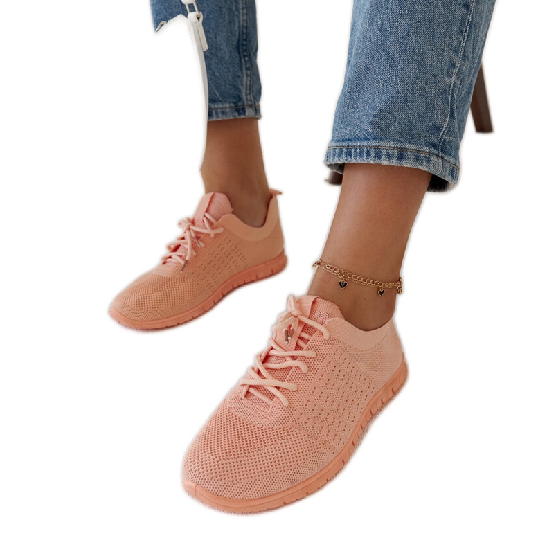 Mairago pink fabric sneakers