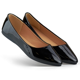 Classic patent black ballet flats, comfortable Classic patent black ballet flats, comfortable