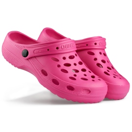 Pink Kroksy flip-flops