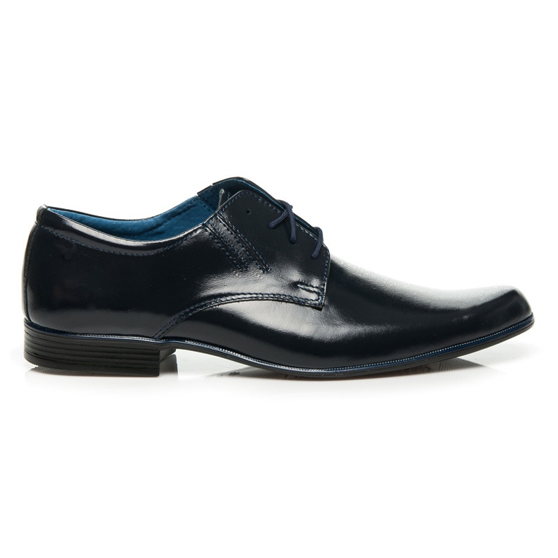 Lucca Formal Leather Low Boots blue
