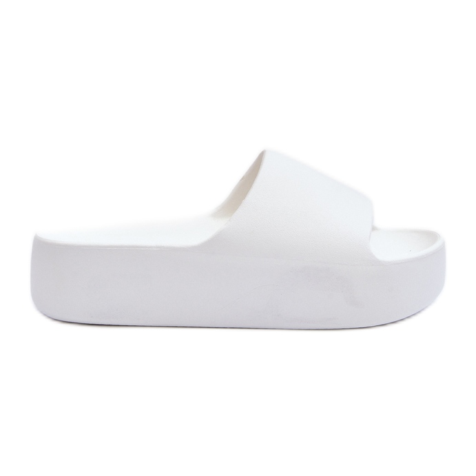 Women's Thick Soled Flip-Flops White Oreithano