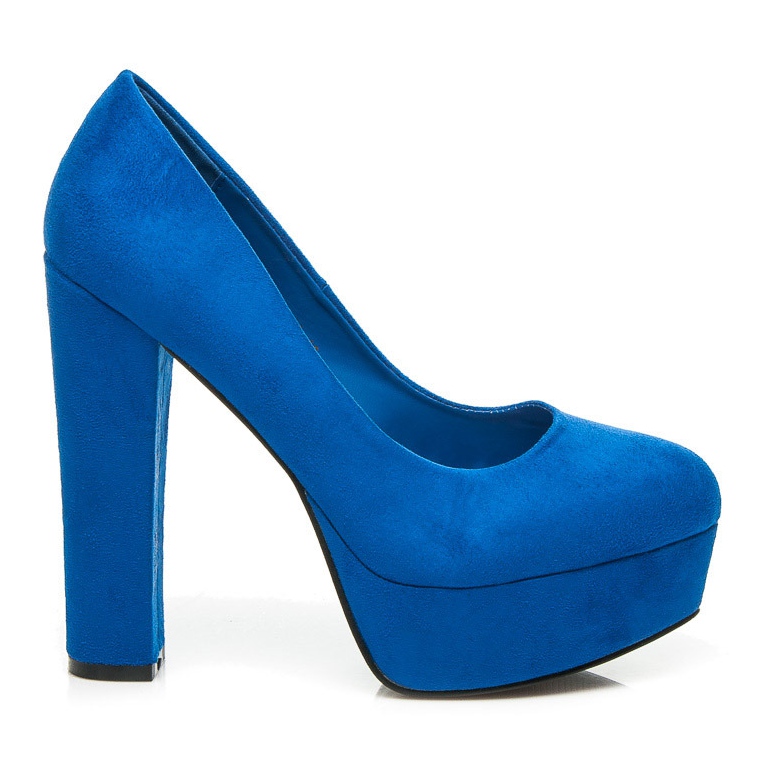 Comer Suede pumps on the pillar blue