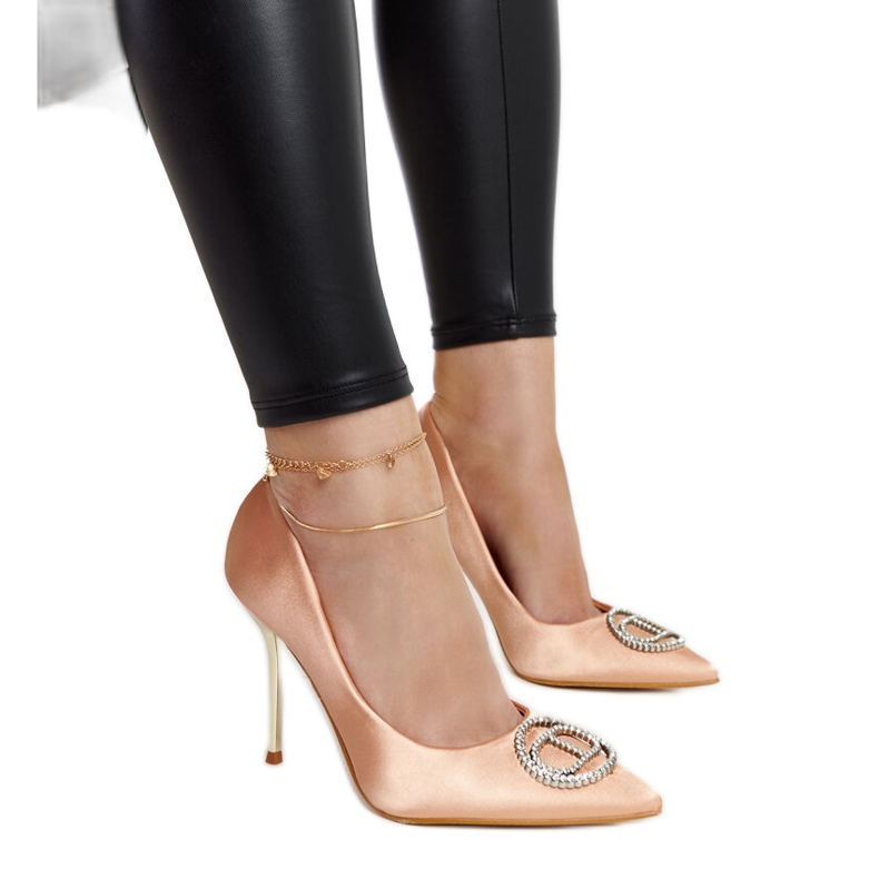 Light pink high heels with Elife zircons