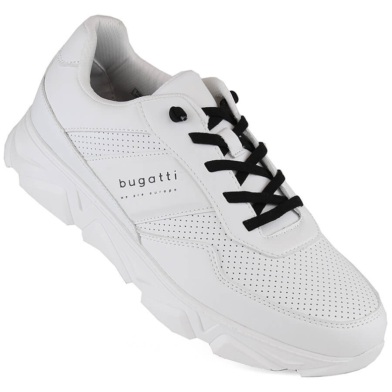 Men's comfortable sports shoes in white Bugatti Men's comfortable sports shoes in white Bugatti