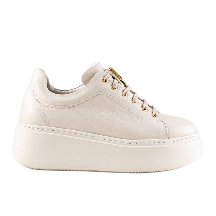 Karino beige leather sneakers