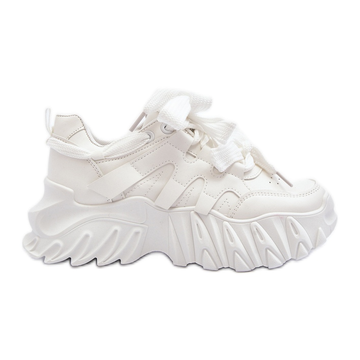 Women's Sneakers with a Chunky Sole, White Ellerai