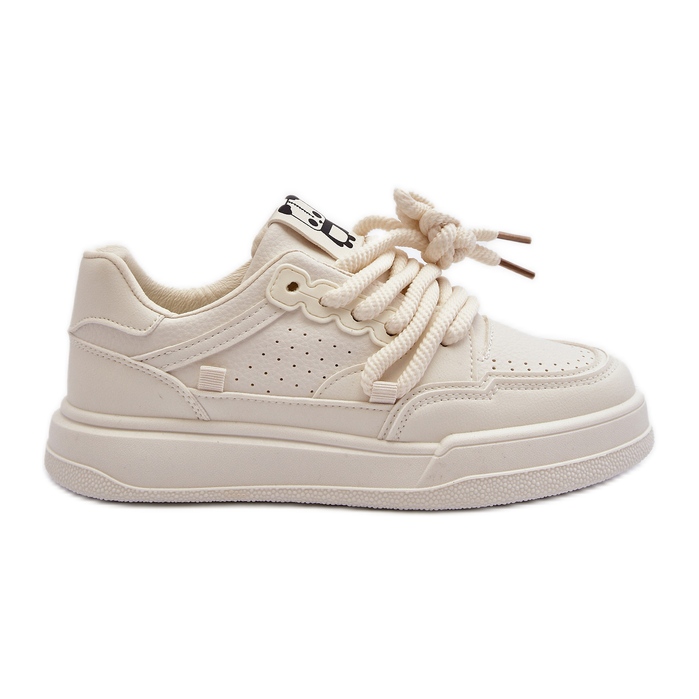 Women's Eco Leather Sneakers Beige Avanalis