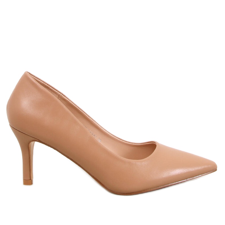 Lauryn Khaki low heel pumps beige
