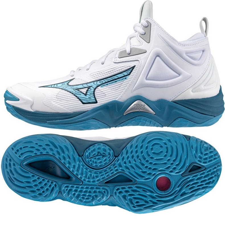 Mizuno Wave Momentum 3 Mid V1GA231721 volleyball shoes white