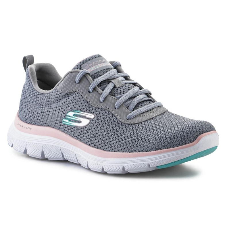 Skechers Flex Appeal 4.0 W shoes 149303-GYLP grey Skechers Flex Appeal 4.0 W shoes 149303-GYLP grey