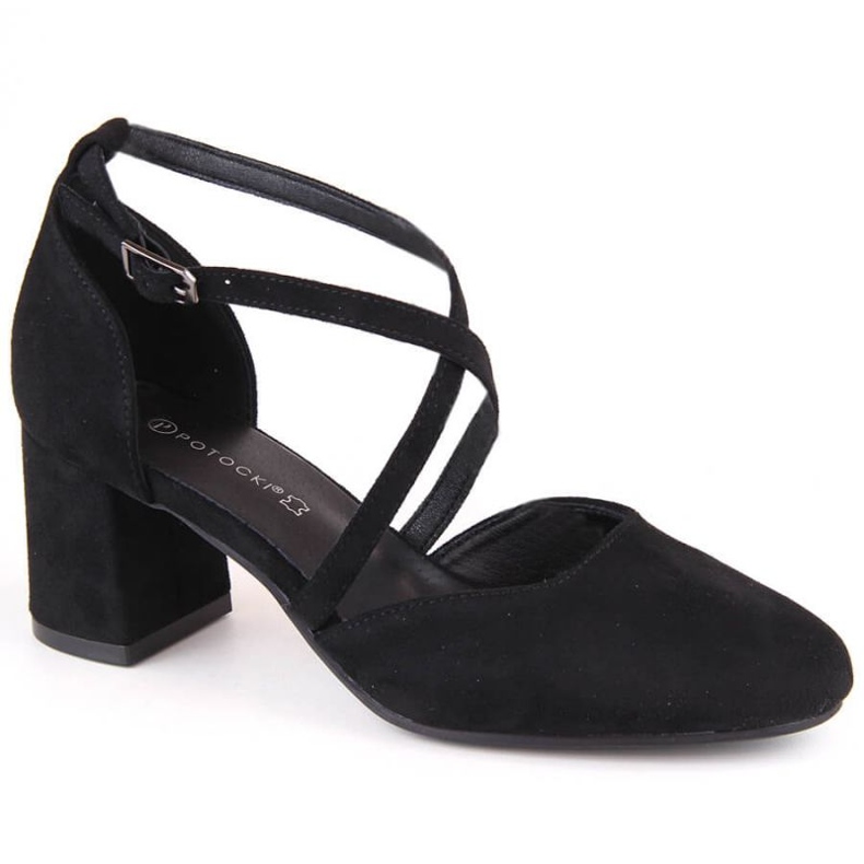 Potocki W SZ12341 WOL221A high heel sandals black