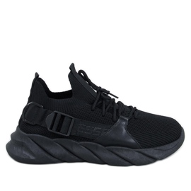 Wades Black sock sneakers