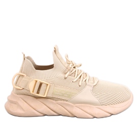 Wades Beige sock sneakers