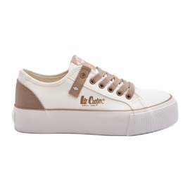 Lee Cooper LCW-24-31-2198 Women's Fabric Sneakers, White
