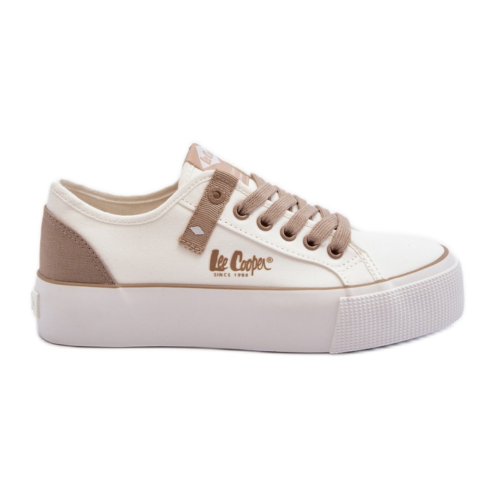 Lee Cooper LCW-24-31-2198 Women's Fabric Sneakers, White