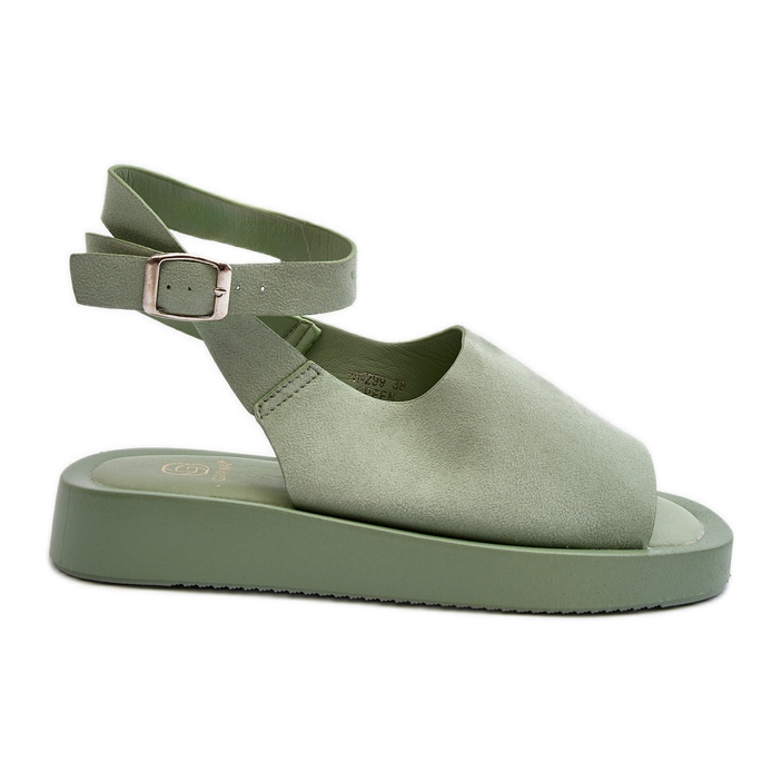 Comfortable Women's Platform Sandals, Green Rubie