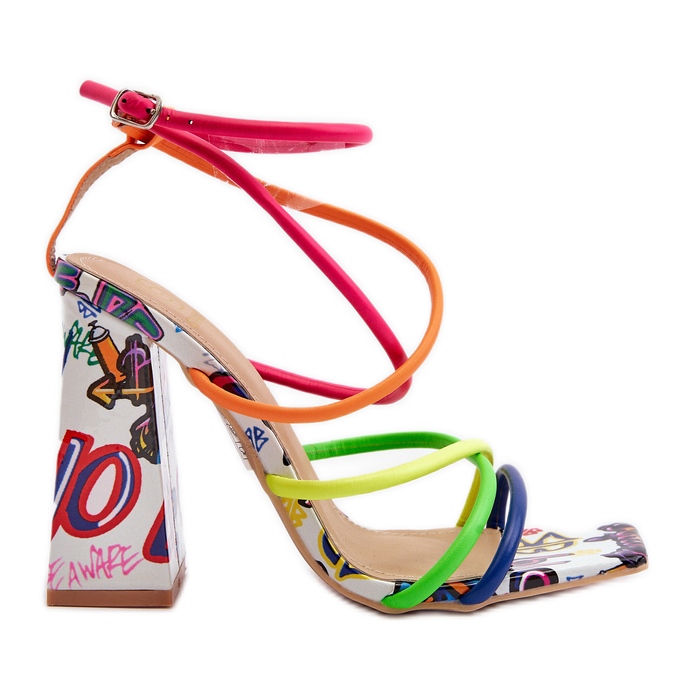 Fashionable High Heel Sandals Multicolor Josette pink Fashionable High Heel Sandals Multicolor Josette pink