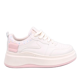 Motimes Beige Pink pastel women's sneakers Motimes Beige Pink pastel women's sneakers