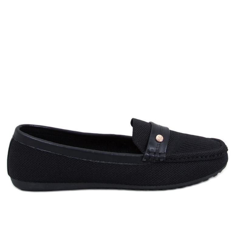 Yuriko Nero soft women's moccasins black