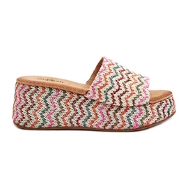 Women's Wedge Flip-Flops White Vanarila