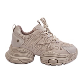 Sneakers on a massive sole GOE NN2N4046 Beige Sneakers on a massive sole GOE NN2N4046 Beige