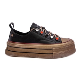 Women's Platform Sneakers GOE NN2N4053 Black Women's Platform Sneakers GOE NN2N4053 Black