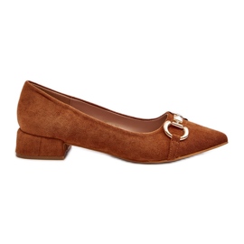 Camel Ethere Suede Pointed Toe Ballet Flats brown