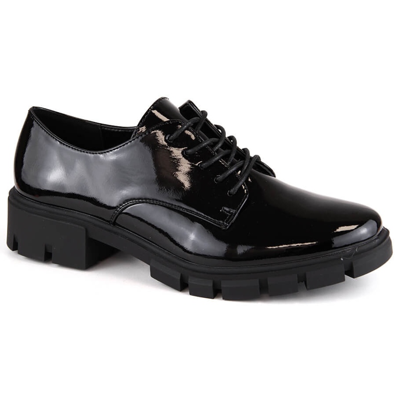 M. DASZYŃSKI Ladies' black patent oxford shoes M.Daszyński MR23119-5