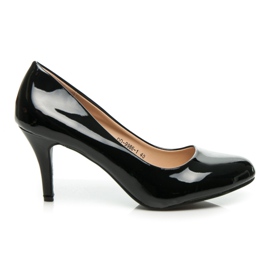 Yes Mile Lacquered pumps black